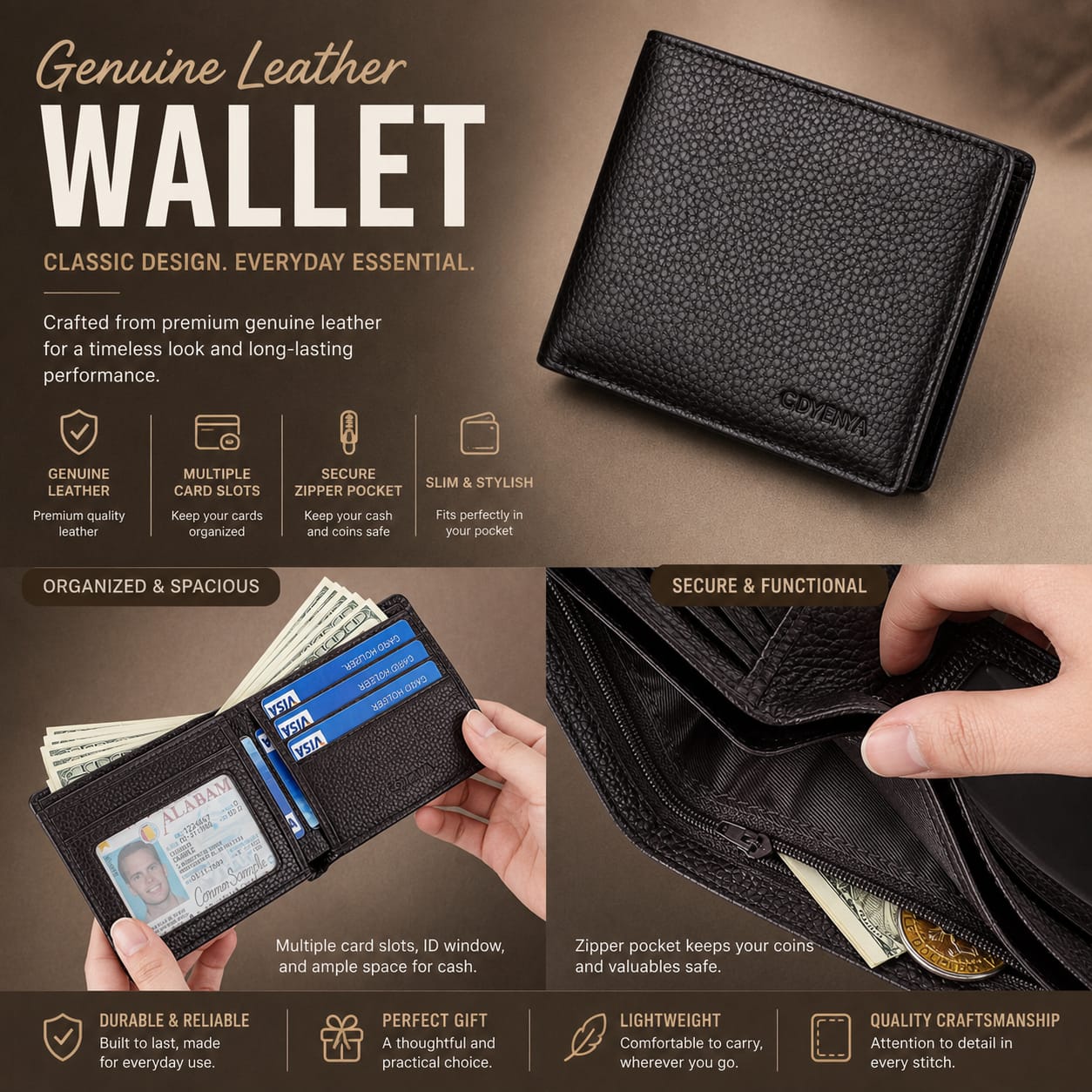 Genuine Leather Wallet