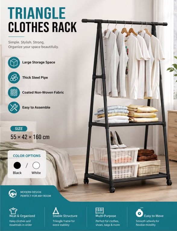 Triangle Coat Rack