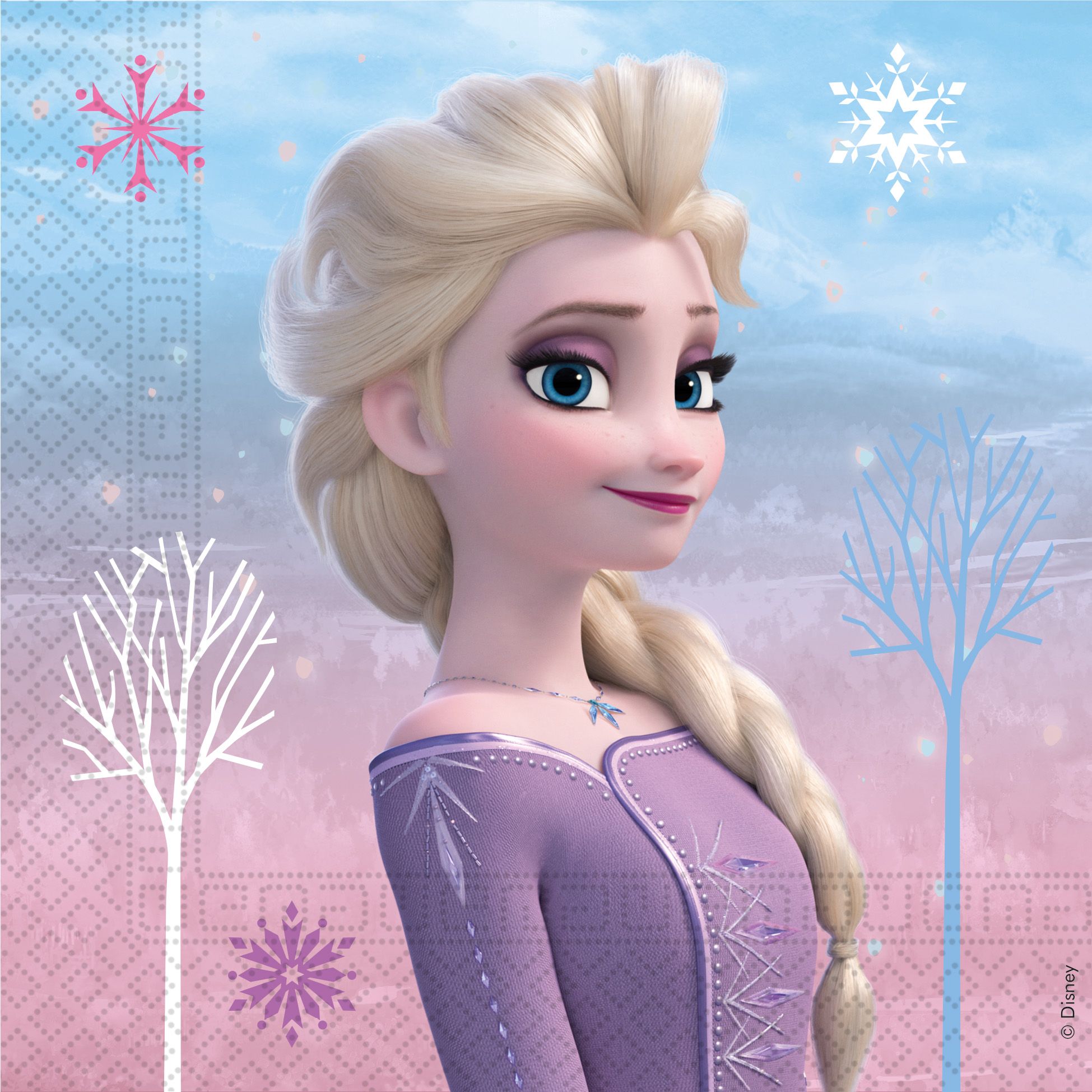 FROZEN II WIND SPIRIT 2PLY PPR NAPKNS 33X33CM 20CT