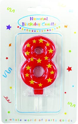 CANDLES BIRTHDAY NUMBER 8 1CTP