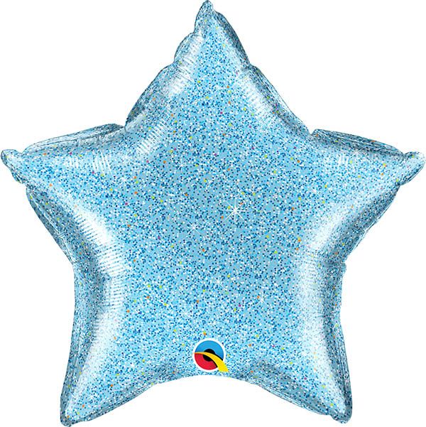 20 INCH FOIL GLITTERGRAPHIC LIGHT BLUE 1CTP