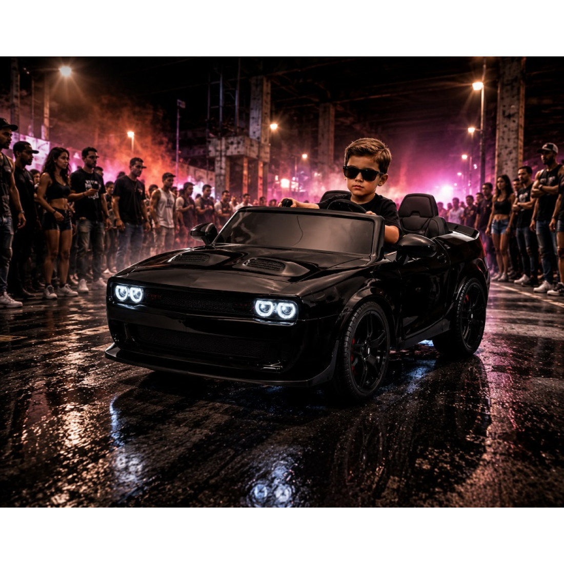 AT2268 Dodge Challenger Styled Kids Ride On Car