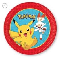 POKEMON PAPER PLATES NEXT GENERATION 23CM