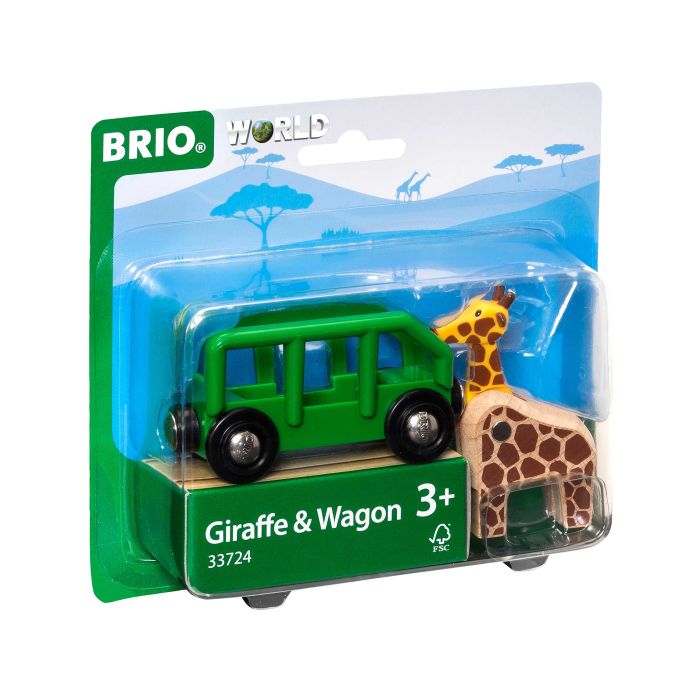 BRIO GIRAFFE AND WAGON