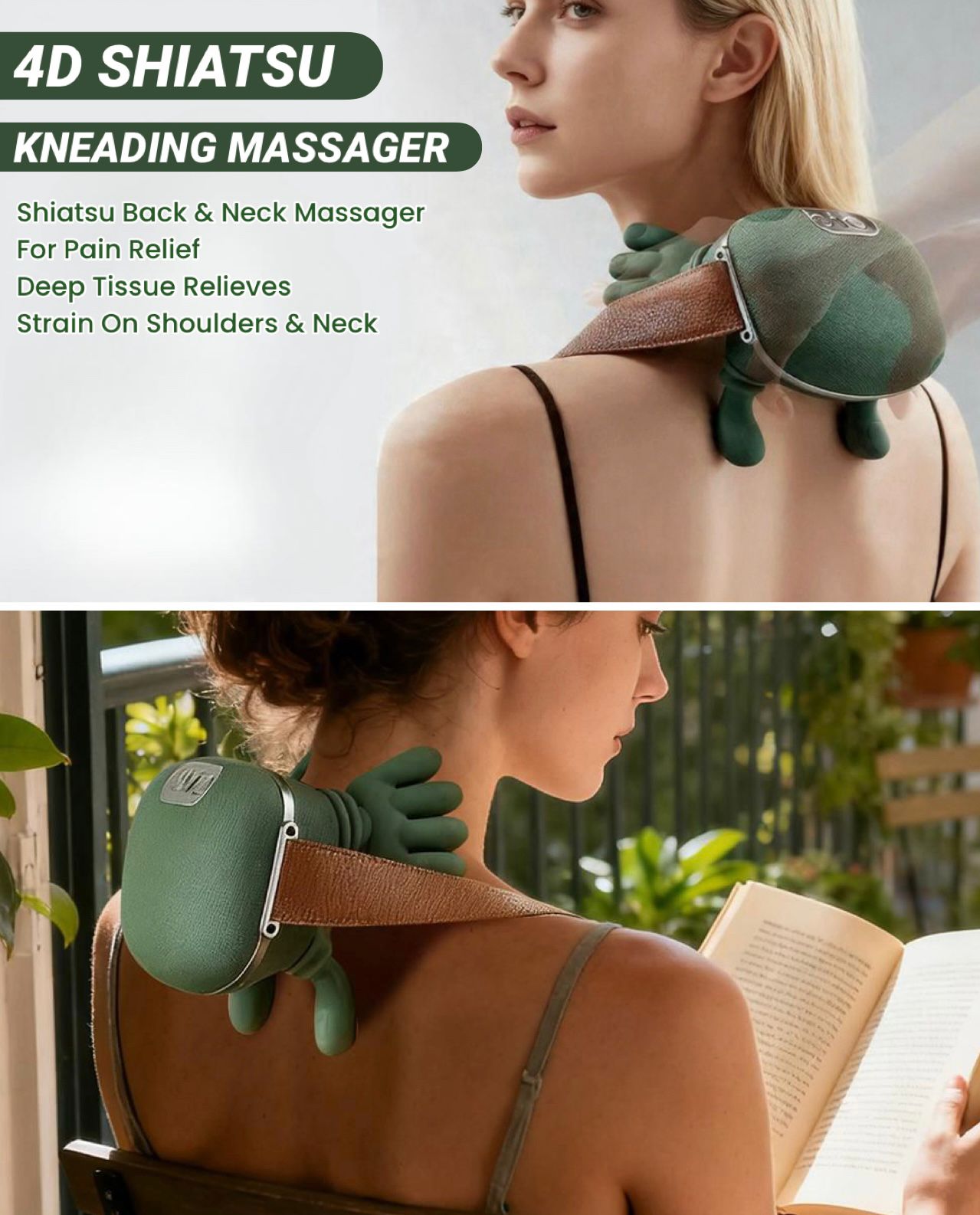 4D Shiatsu Kneading Massager