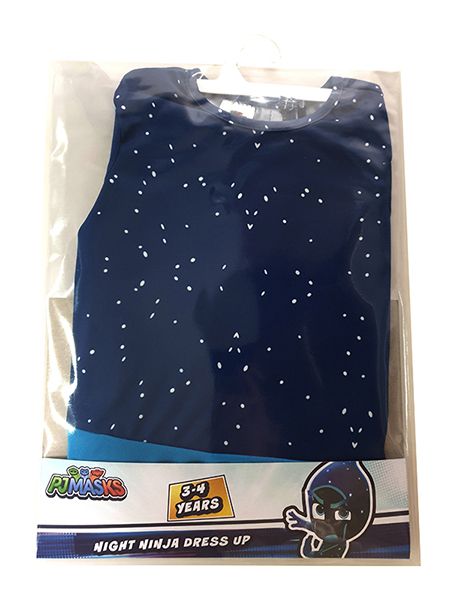 PJ MASK NIGHT NINJA DRESS UP AGE 3 4 1CT