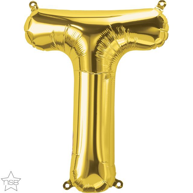 34 INCH FOIL GOLD LETTER T 1CTP