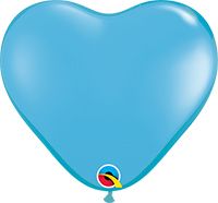 6 INCH LATEX PLAIN HRT PALE BLUE 100CTP