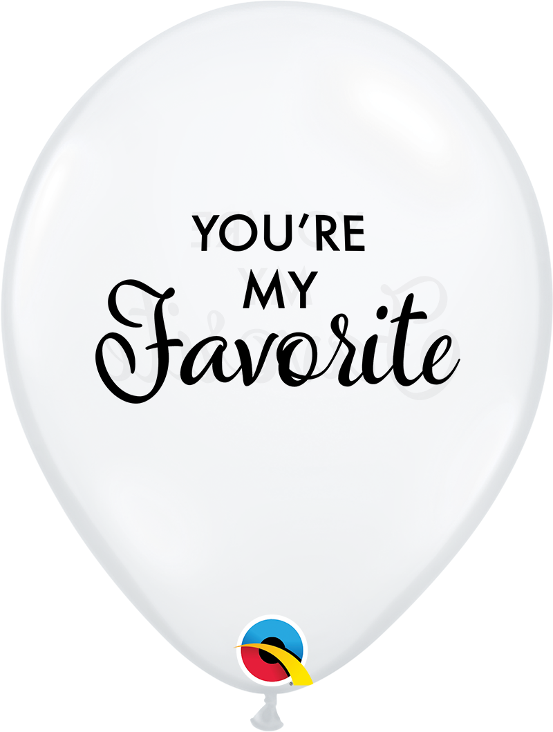 11 INCH LATEX RND YOU ARE MY FAVORITE 50CTP