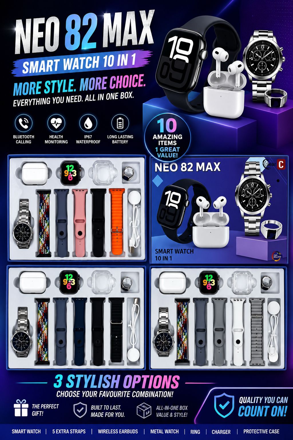 NEO 82 Max Smarthwatch Set