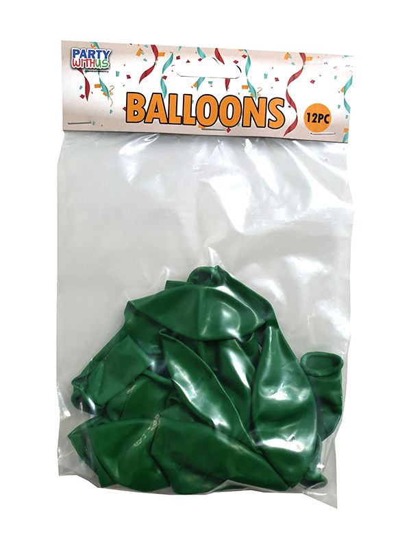 12 INCH LATEX STANDARD GREEN 12CTP