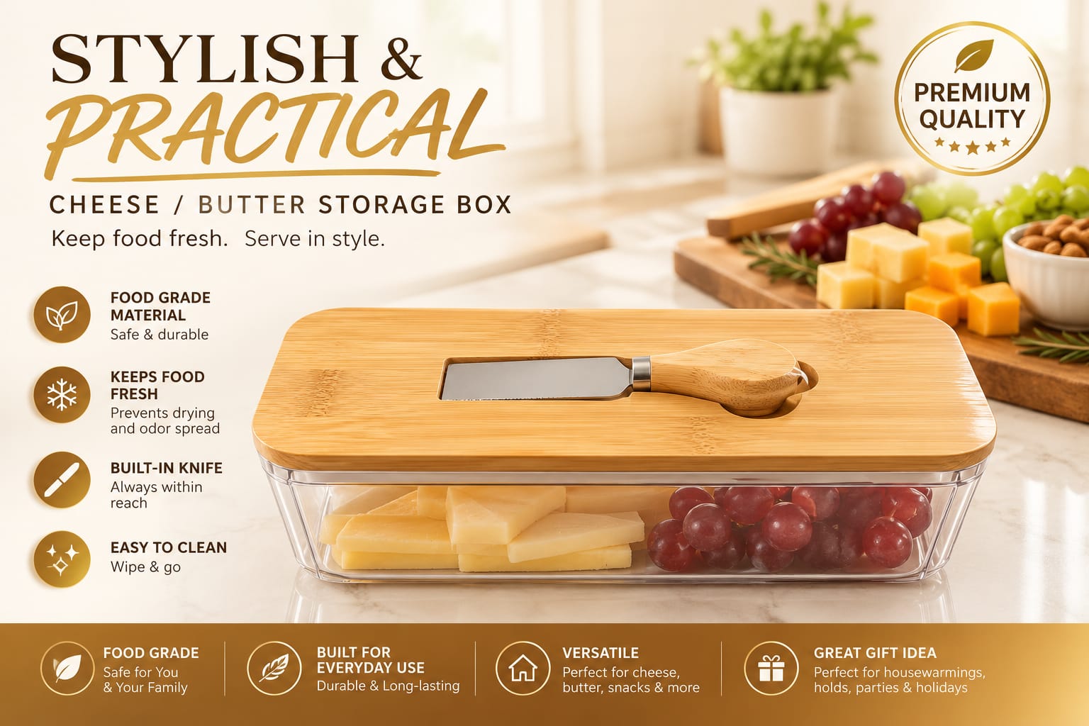 Cheese Butter Storage Box