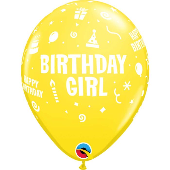 11 INCH LATEX RND SPECIAL AST PRT BDY GIRL 50CTP
