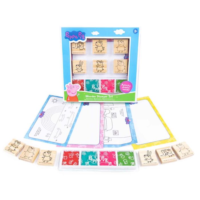 Peppa Pig Wooden Stamper Set