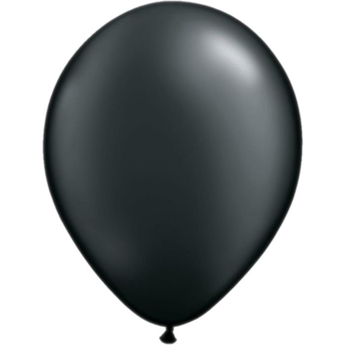 11 INCH LATEX RND PRL ONYX BLK 100CTP