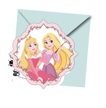 PRINCESS DARE TO DRM DIE CUT INVTATN & ENVLOPE 6CT