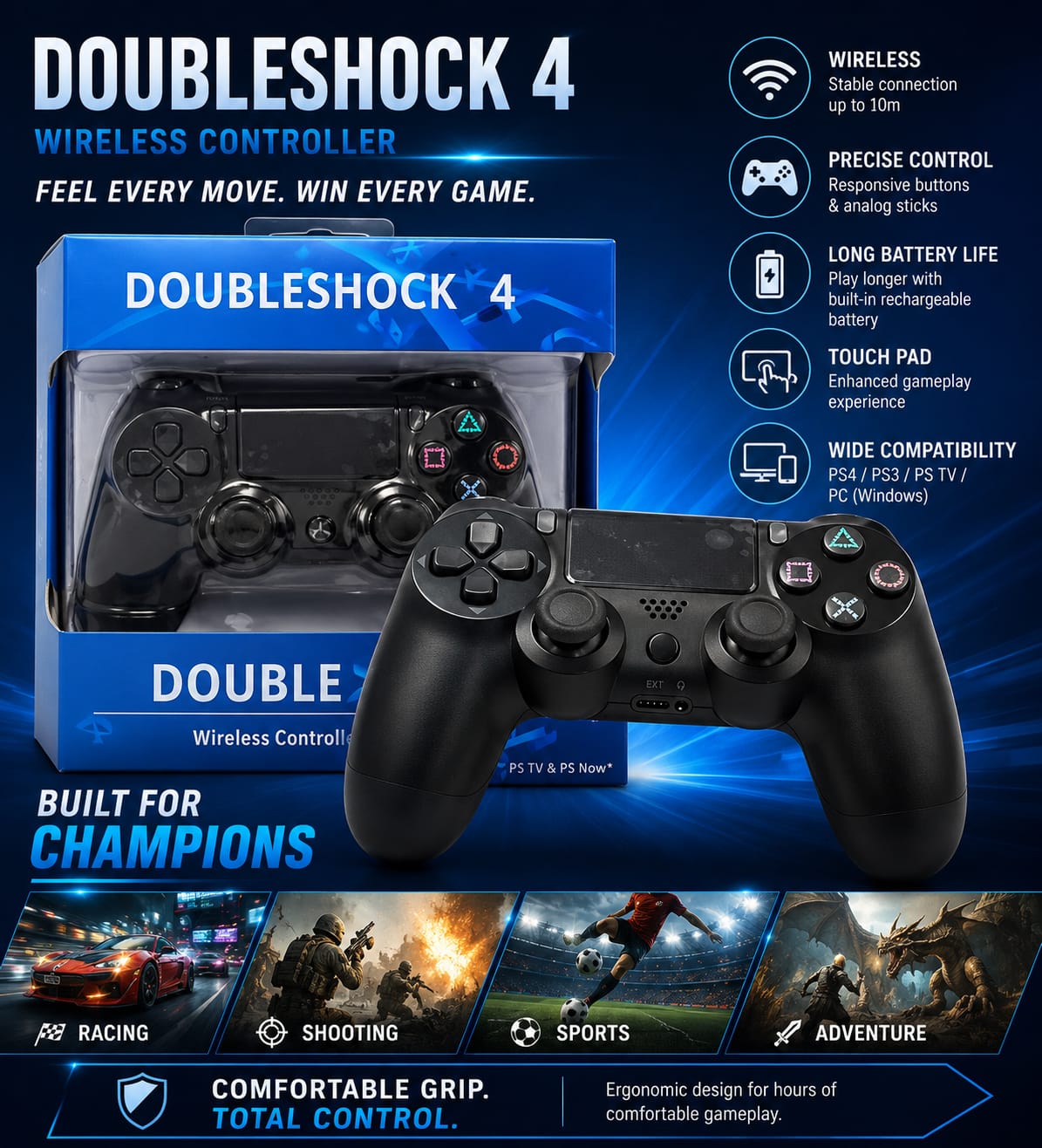 Double Shock Wireless Controller
