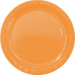 ORANGE PAPER PLATES LARGE 23CM 8CT