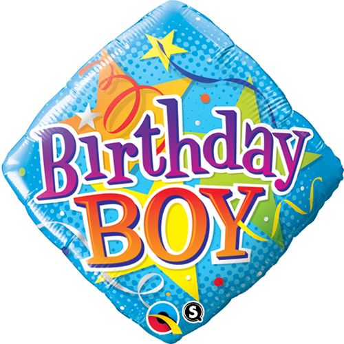 18 INCH FOIL BDAY BOY ST DIAMOND 1CTP