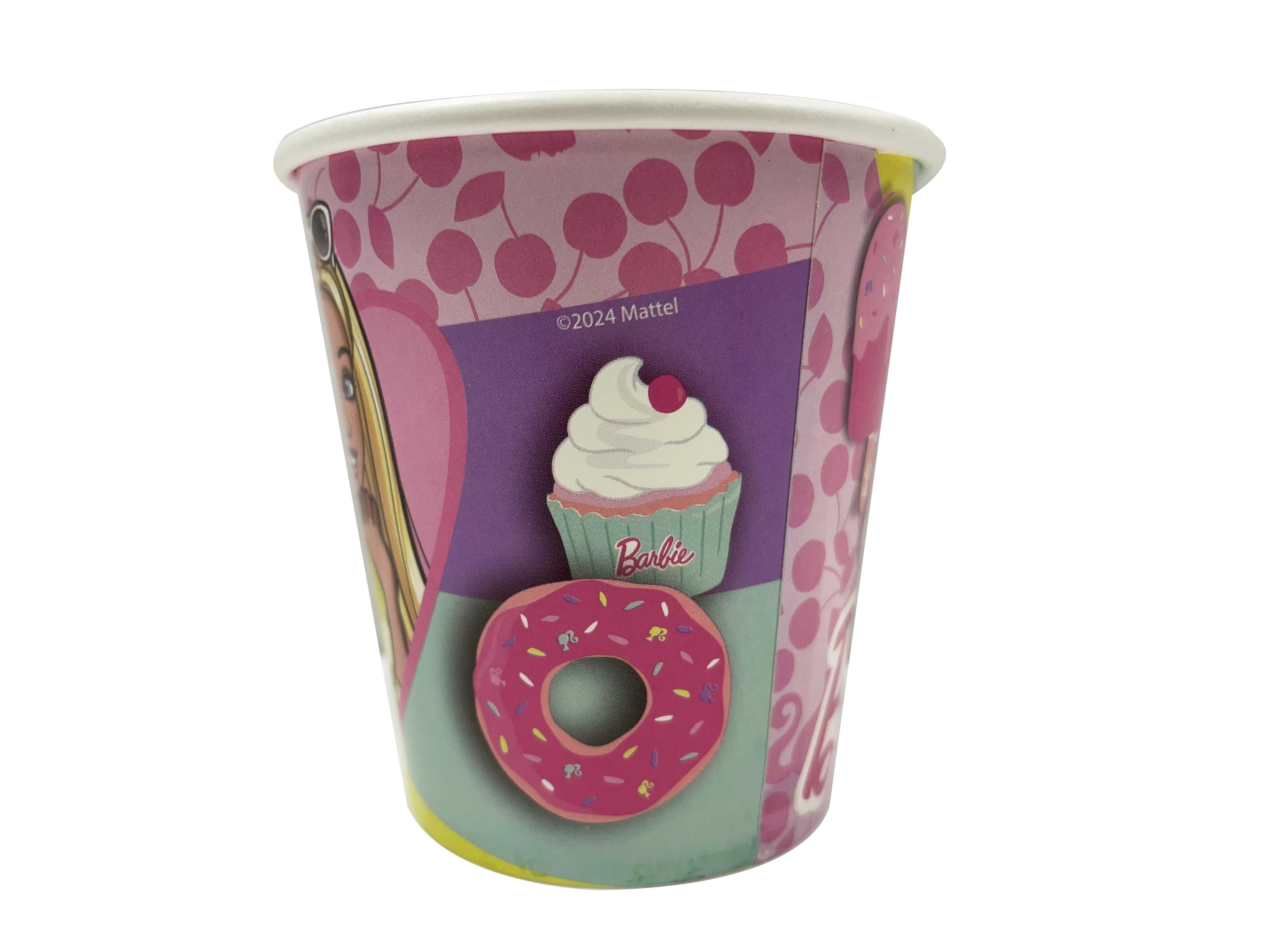 BARBIE PAPER CUPS 200ML 8CT