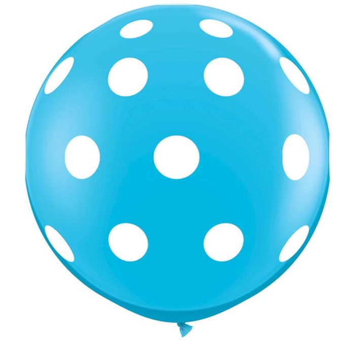 3 FT LATEX PRT BIG POLKA DOTS A RND ROBI EGG 2CTP