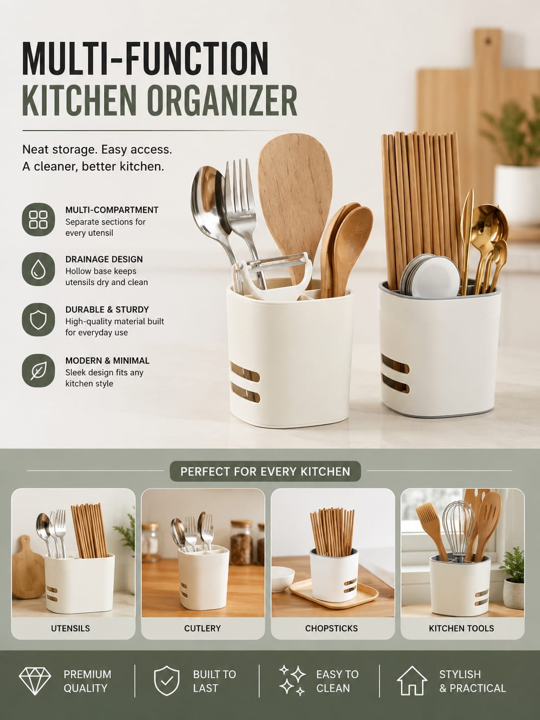 Multi Function Kitchen Organizer