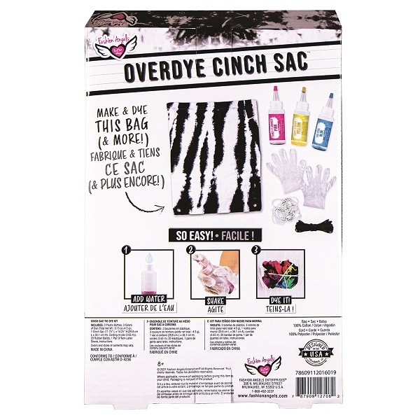 Fashion Angels Tie Dye Overdye Cinch Sak Kit