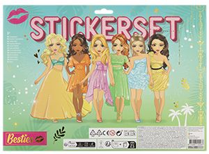 Bestie Stickers Set Pearl N Puffy Stickers