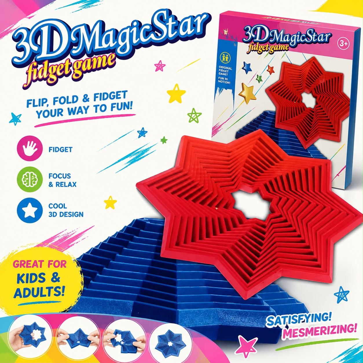 3D MAGIC STAR FIDGET TOY