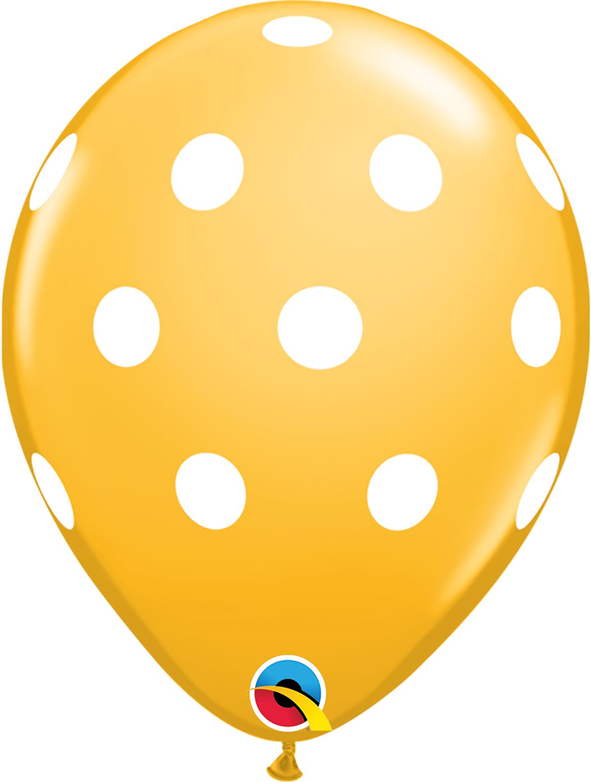 11 INCH LATEX RND BIG POLKA DTS ASST 50CTP
