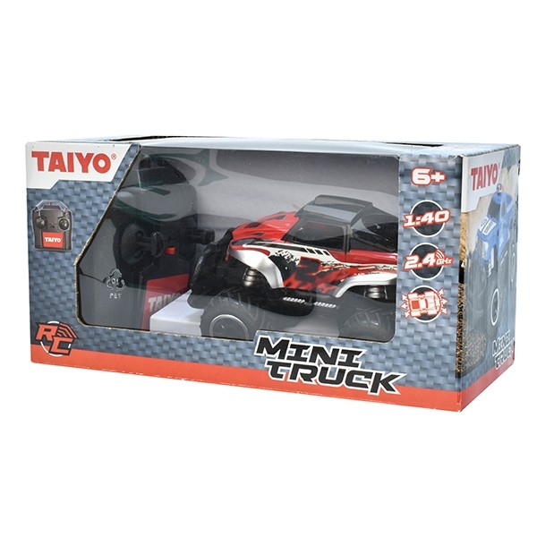 Taiyo radio Control 1:40 Mini Truck Red And Sliver