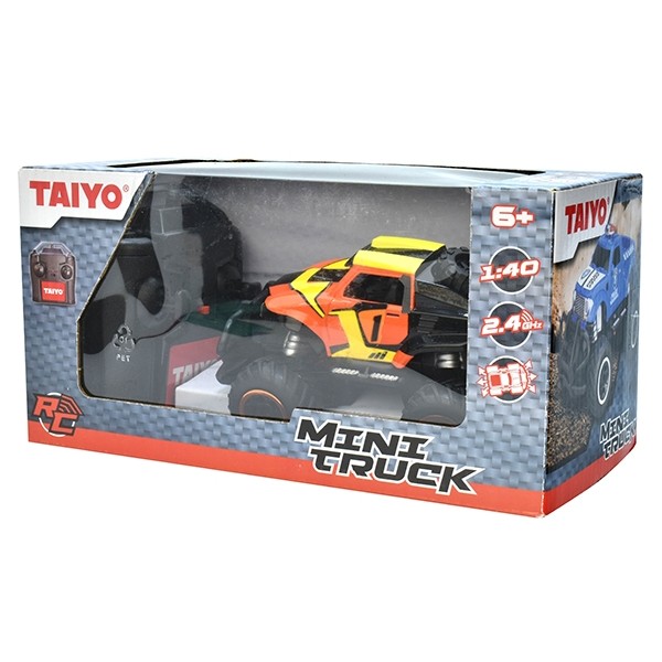 Taiyo Radio Control 1:40 Mini Truck Orange & Yellow