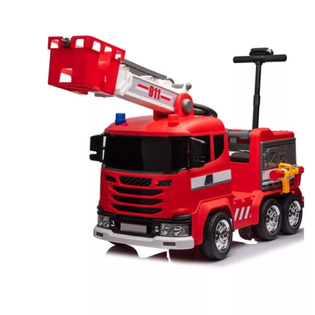 Kids Electric Rescue Ride-On Fire Truck 12V Battery Powered Ride-On Car