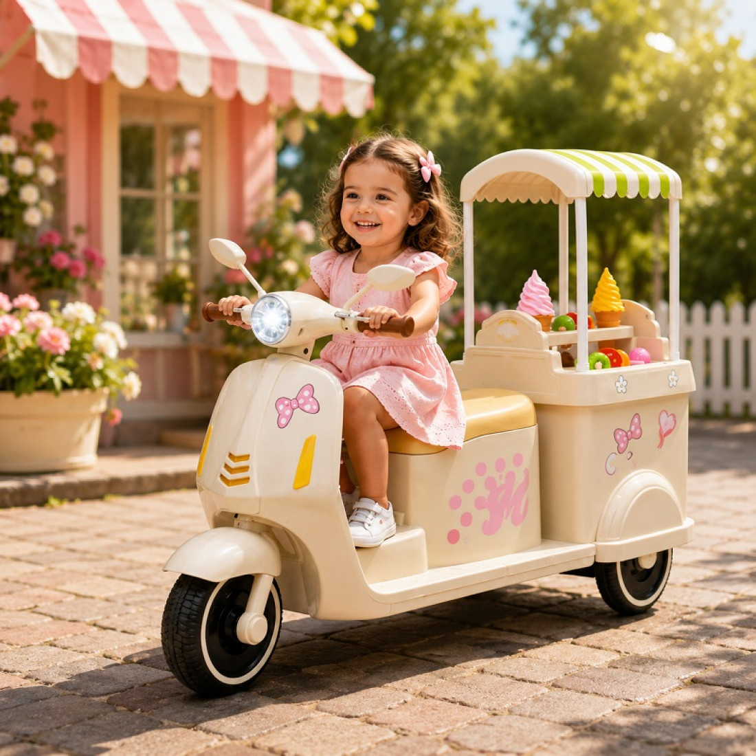 Ice Cream Scooter 6V Ride On