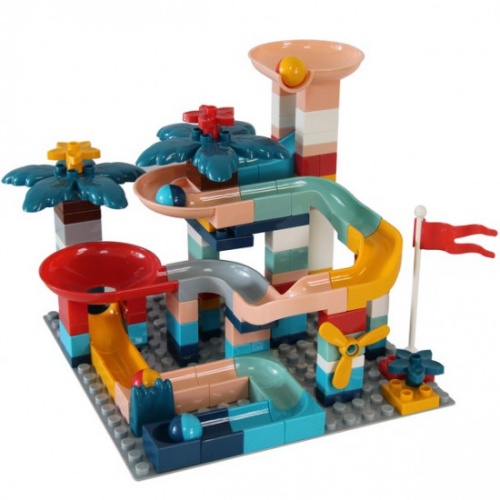 Build It Up Marble Run Construction Set – 105 Pieces