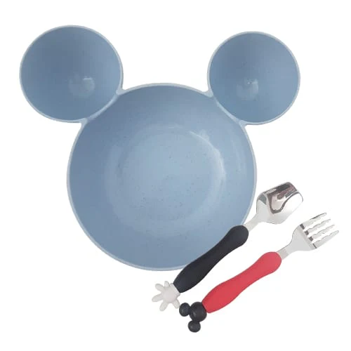 Mickey Mouse Plate and Cutlery Set