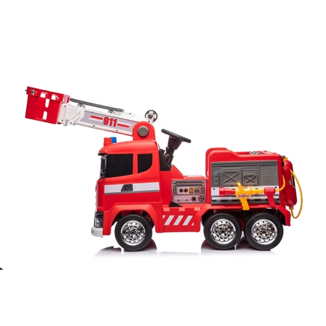 Kids Electric Rescue Ride-On Fire Truck 12V Battery Powered Ride-On Car