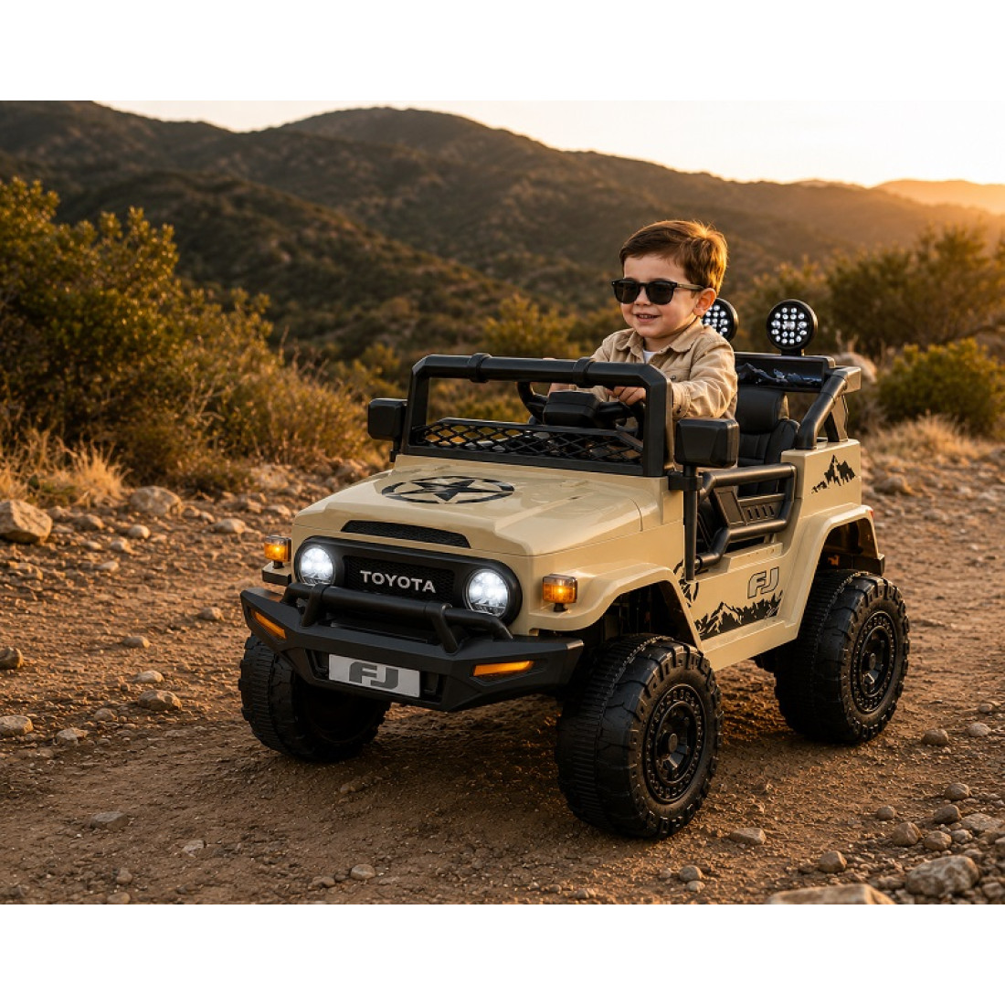 Licensed Toyota FJ Cruiser Kids Ride On Car with Remote Control