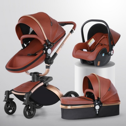 Agape Luxury 3 In 1 Baby Stroller Eggshell 360 Travel System