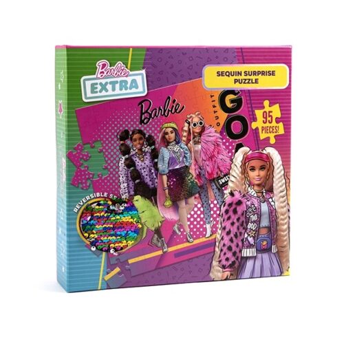 Barbie Extra 95pc Sequin Surprise Puzzle