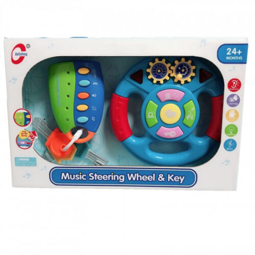 Kids Simulation Steering Wheel Car Key Remote Control