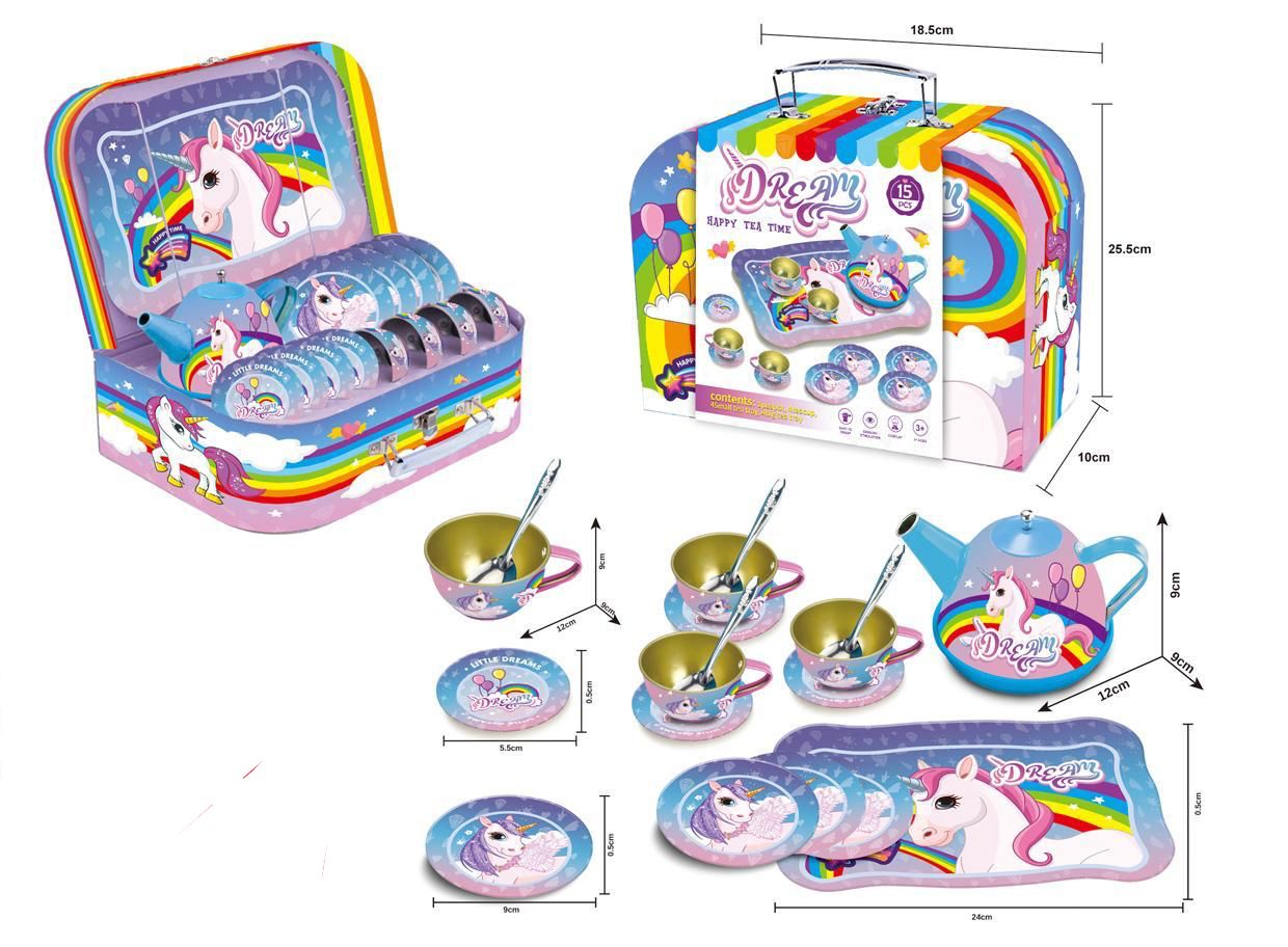 Unicorn Tin Tea Set