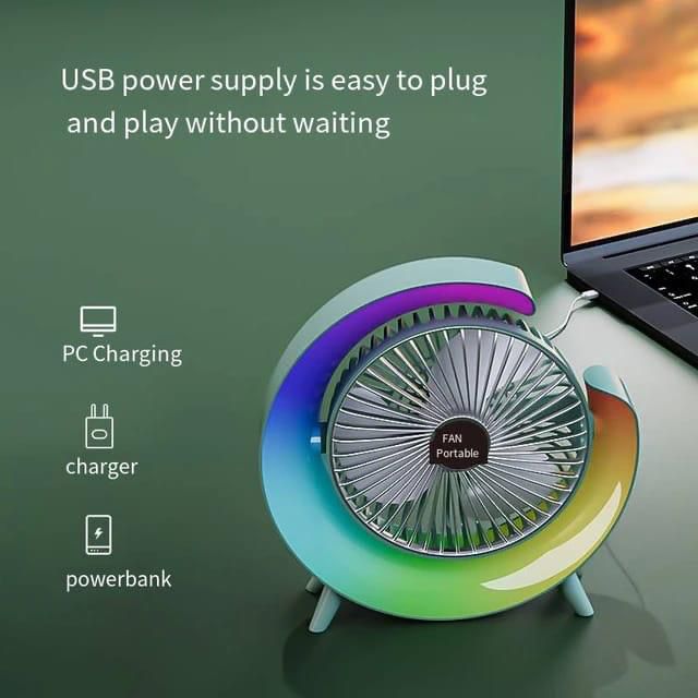 2 In 1 Desktop Rechargeable Fan