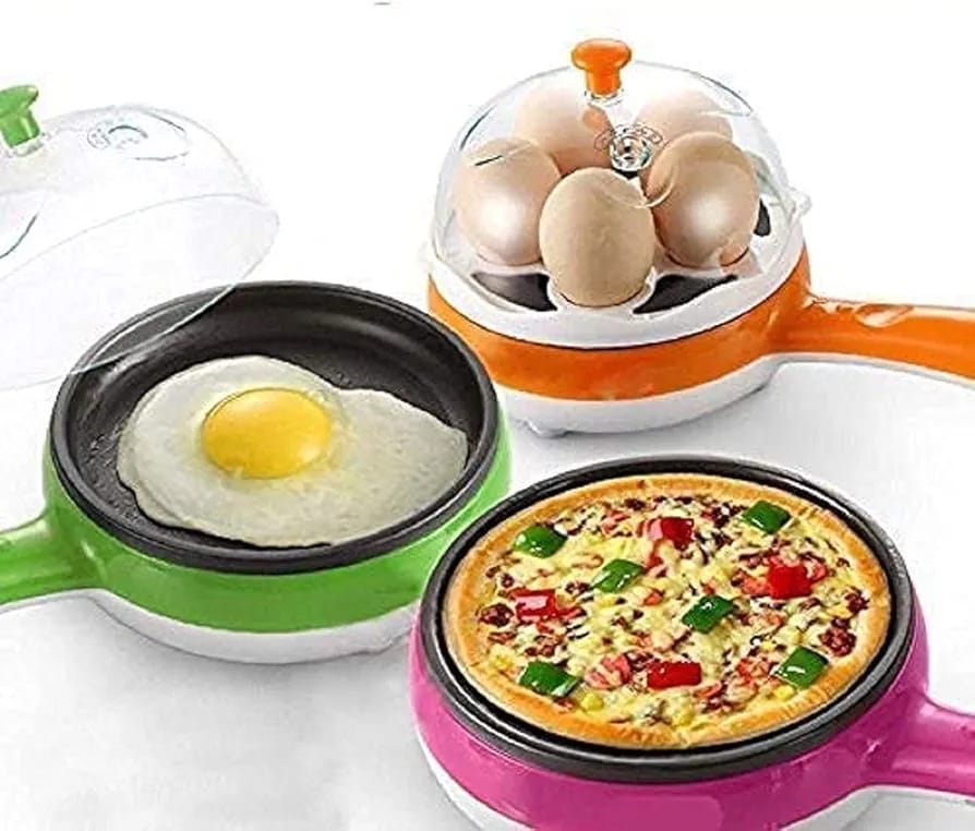 2 In1 Electric Egg Cooker And Fryer