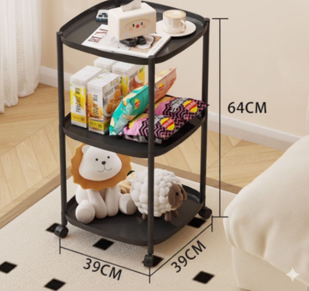 3 Tier Shelf With Wheels