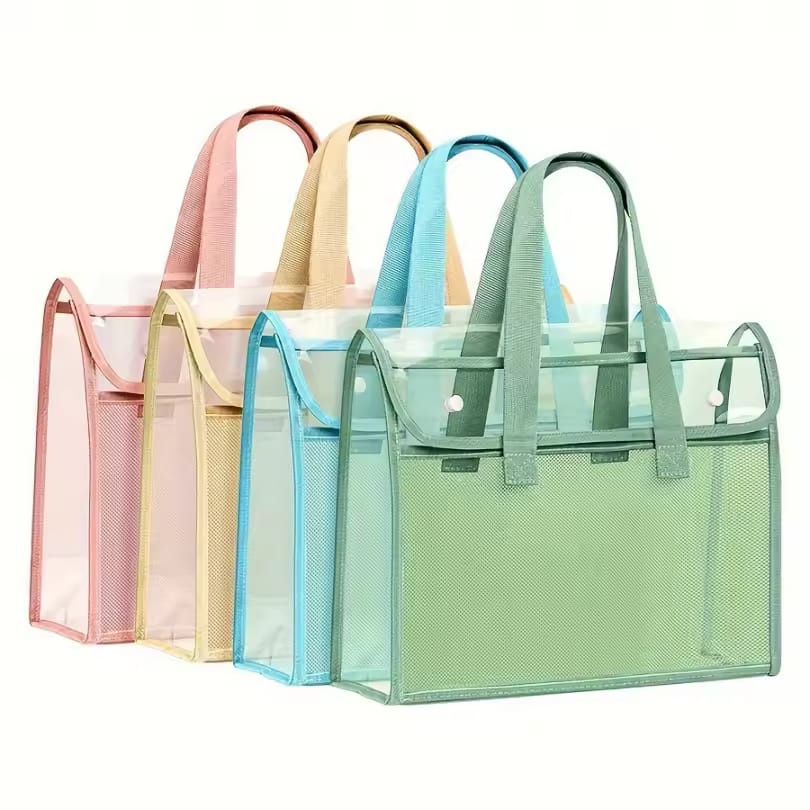 Large Capacity Portable Transparent Waterproof Tote Bag