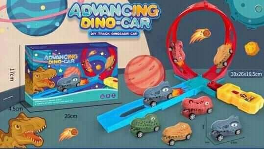 Advancing Dino Car Track Set