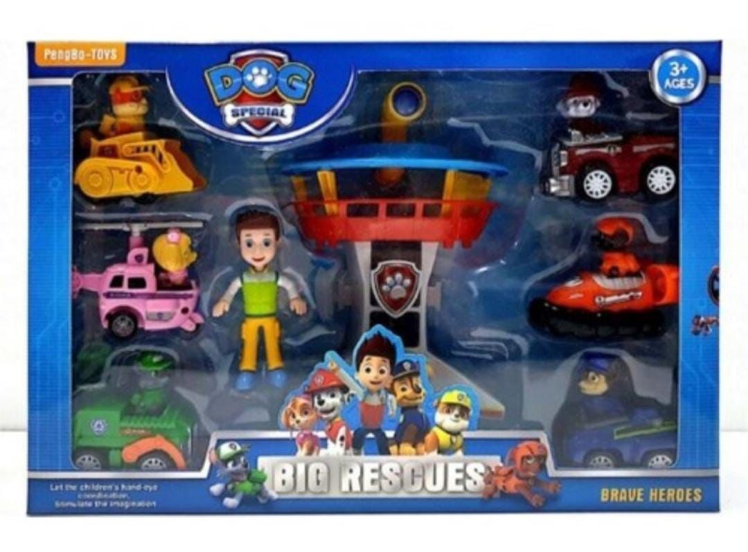 8PC Paw Patrol With Tower Set