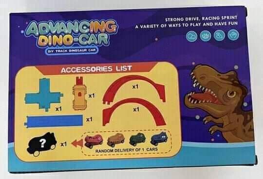Advancing Dino Car Track Set