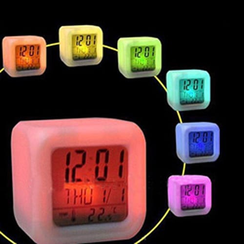 Color Change Digital Alarm Clock